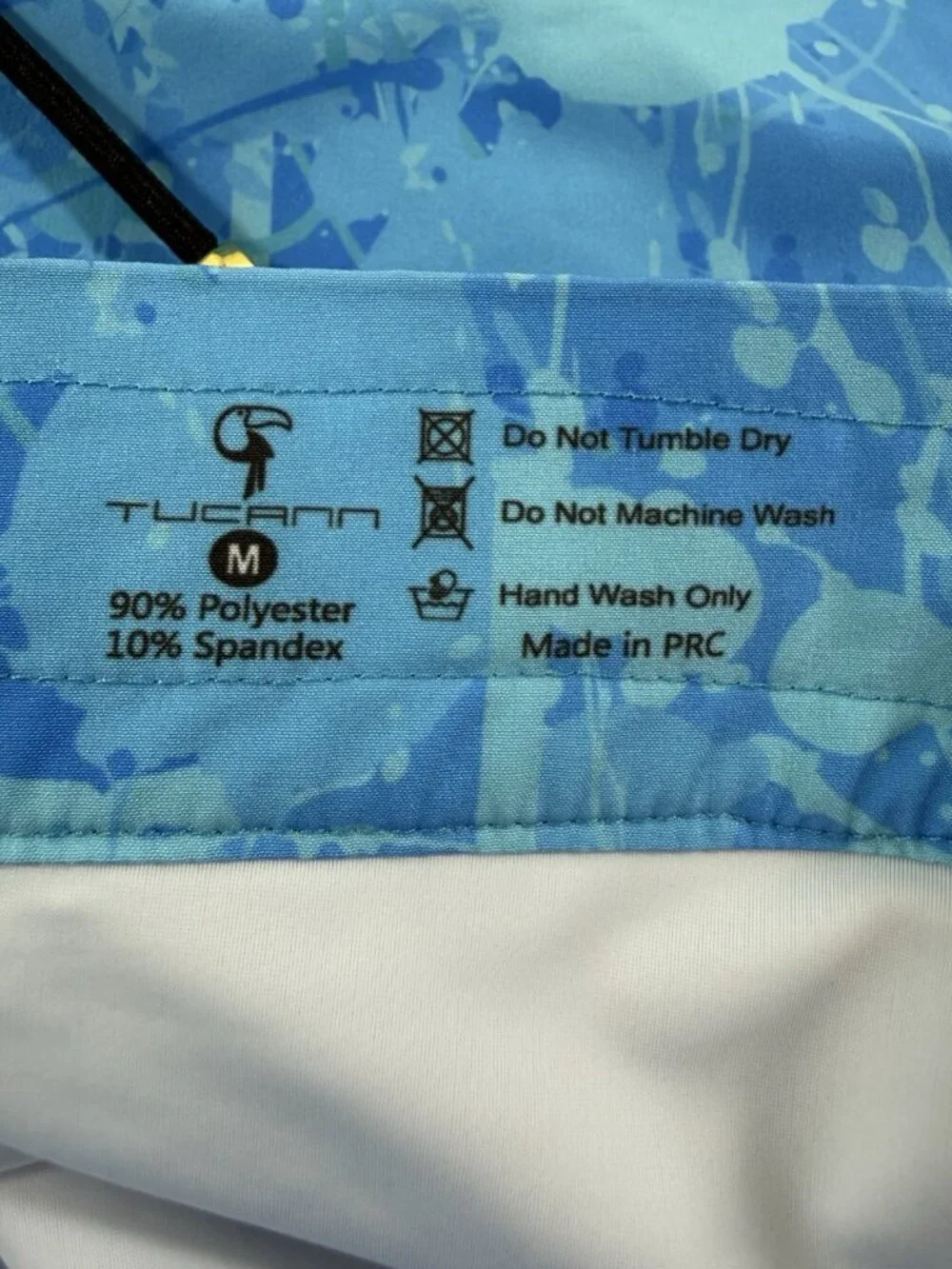 Tucann Mens Splatter Swim Shorts Size Medium Lined 5